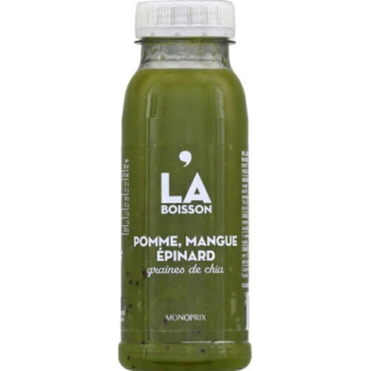 La Boisson Pomme & mangue Epinard et graines de chia