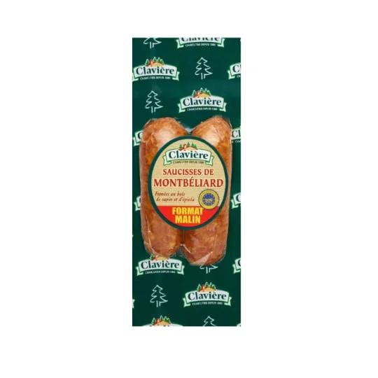Saucisses de Montbéliard fumées