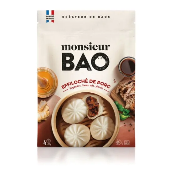 Bao Effiloché de Porc