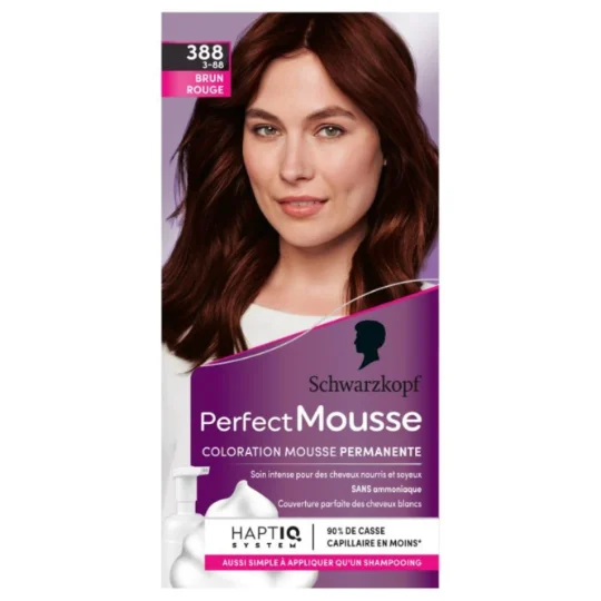 Coloration Permanente 388 Brun Rouge PERFECT MOUSSE