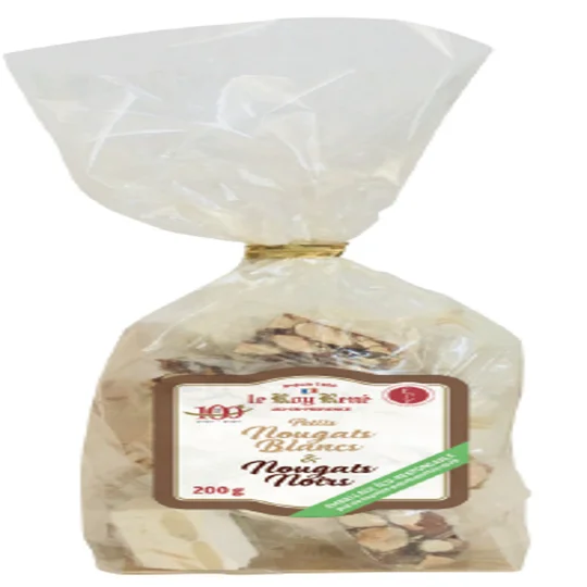 Sachet de nougats blanc et noir