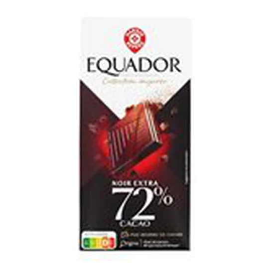 Tablette de chocolat Noir 72% cacao
