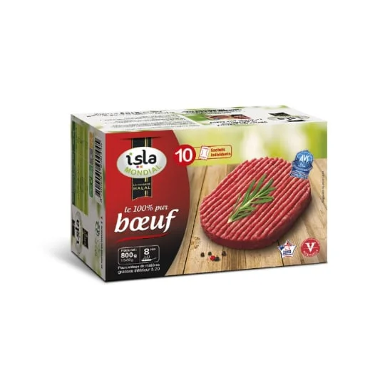 Steaks hachés halal pur boeuf