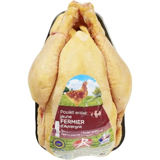 Poulet fermier jaune Label Rouge