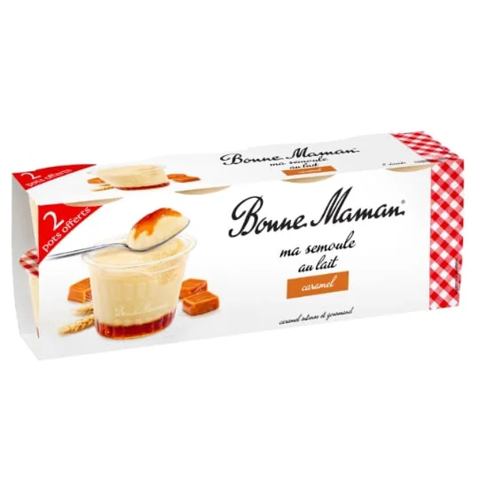 Semoule au lait - Caramel - 8 pots