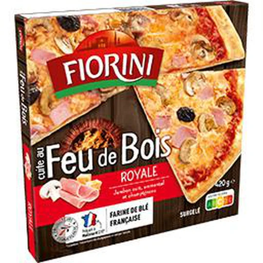 Pizza cuite au Feu de Bois Royale