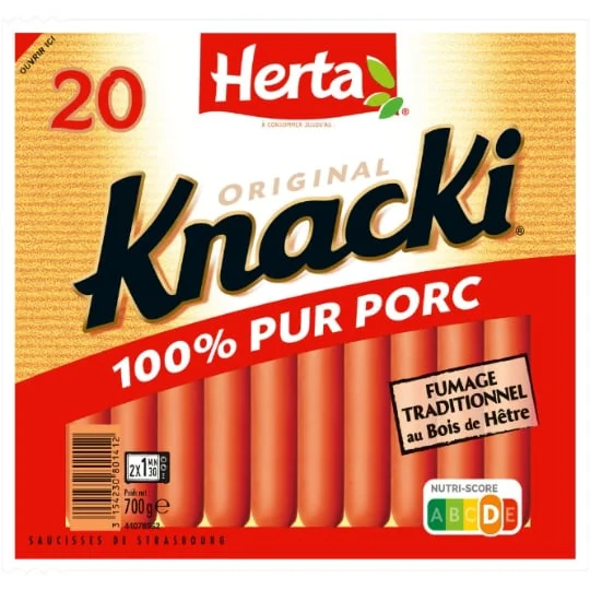 Saucisses 100% Pur Porc