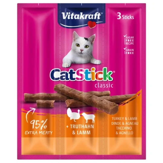 Sticks à la dinde et à l'agneau pour chat