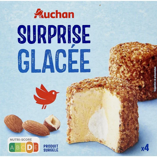 Surprise glacée coeur de meringue