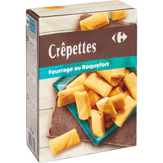 Biscuits apéritifs Crêpettes au Roquefort