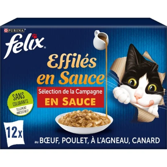 Pâtée pour chat adulte au boeuf, poulet & agneau