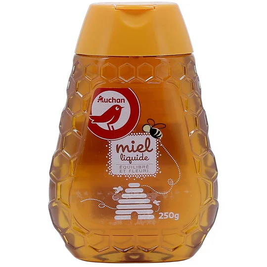 Miel de fleurs liquide équilibré et fleuri, en flacon doseur