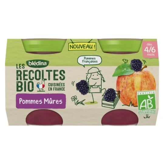 Compote bébé pommes mûres - dès 4-6 mois