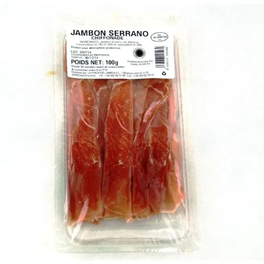 Jambon serrano chiffonade