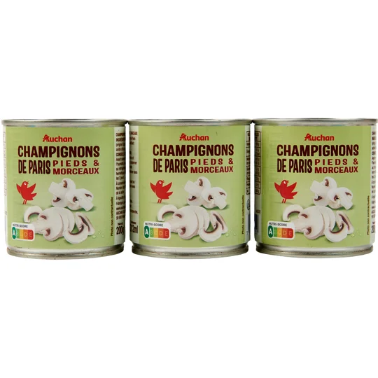 Champignons de Paris pieds et morceaux