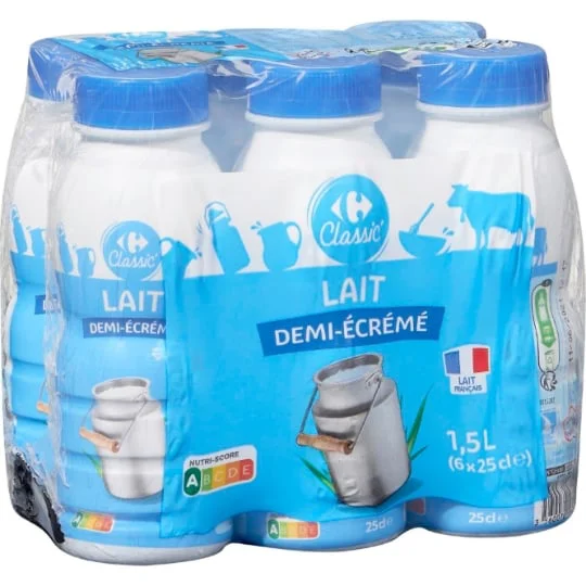 Lait demi-écrémé