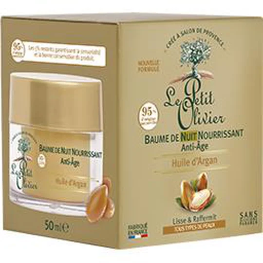 Baume de nuit nourrissant anti-âge - huile d'argan