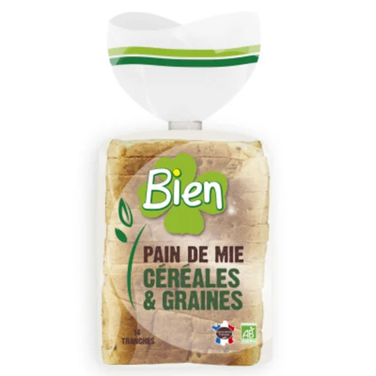 Pain De Mie Céréales & Graines Bio