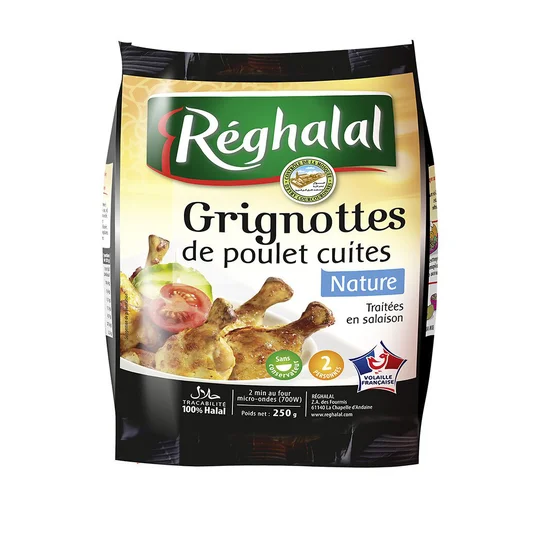 Grignotte poulet halal Nature sachet