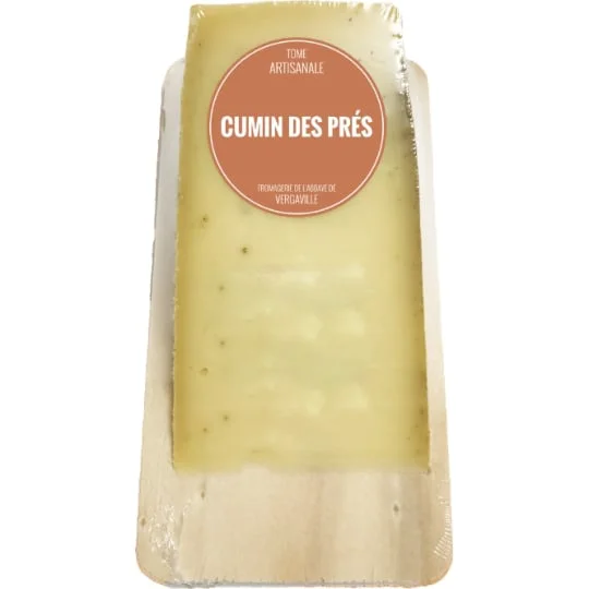 Fromage Tome artisanale au cumin des prés