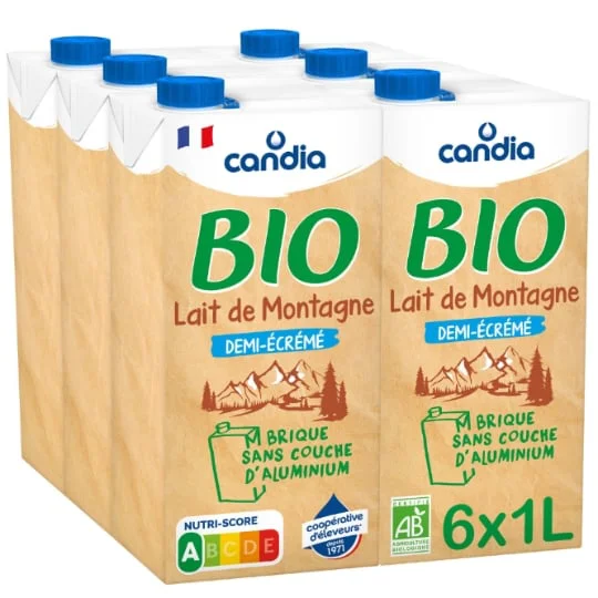 Lait Demi-Ecreme Bio