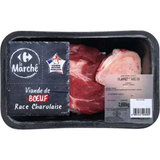 Viande Bovine: Jarret*** avec os à mijoter