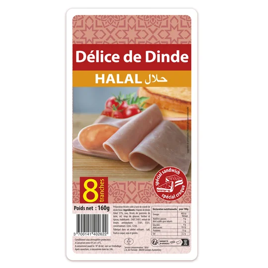 Délice de dine halal 8 tranches