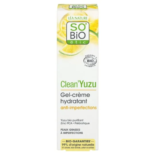 Gel Crème Hydratant Anti-Imperfections Clean'Yuzu Bio