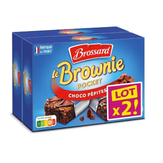 Gâteaux brownie chocolat pépites