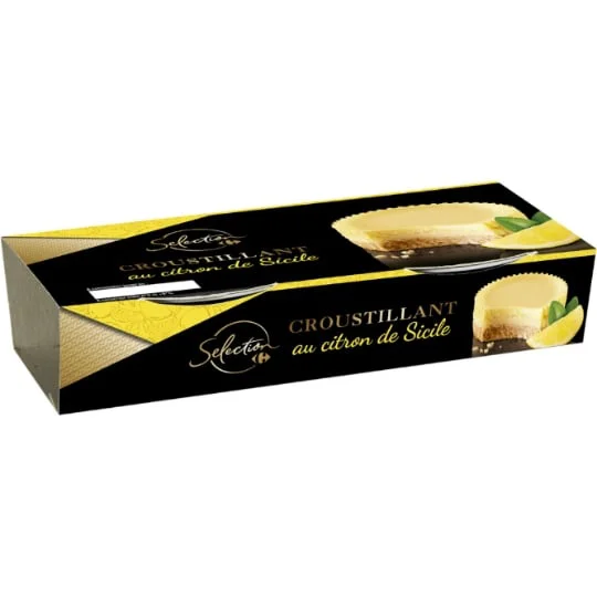 Dessert croustillant tarte au citron