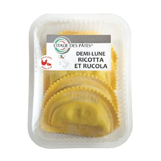 Pâtes fraîches demi-lunes Ricotta Rucola