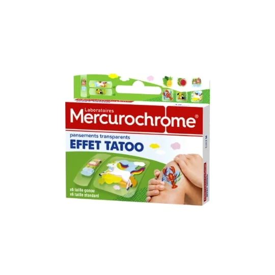 Pansement kids transparent effet tatoo
