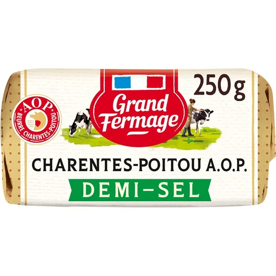 Beurre moulé demi-sel AOP Charentes-Poitou