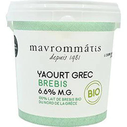 Yaourt grec brebis 6.6% MG BIO