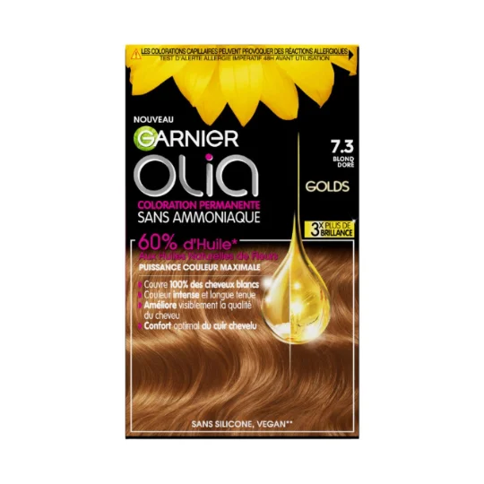 Coloration Cheveux Permanente Sans Amoniaque 7.3 Blond Doré