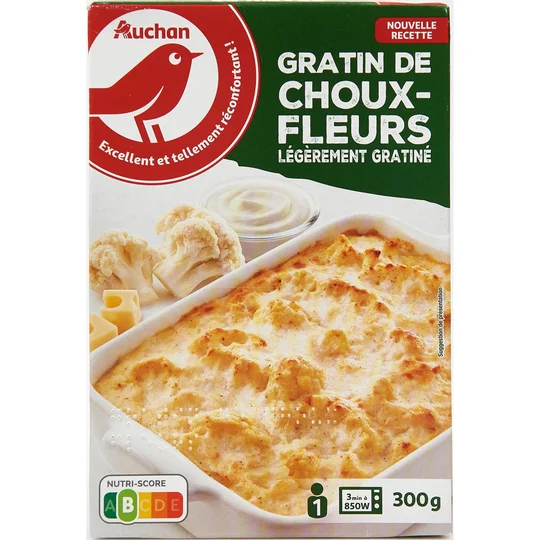 Gratin de choux-fleur gratiné sans couverts