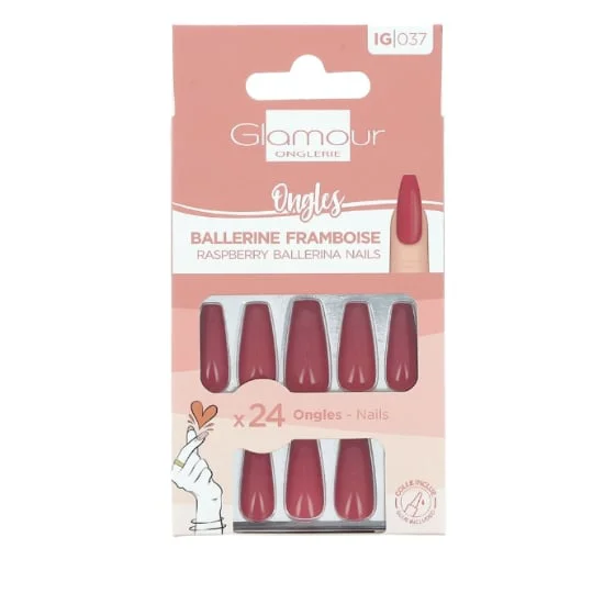 Faux Ongles Ballerine Framboise