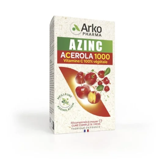 Complément Alimentaire Azinc Acerola 1000 Vitamine C