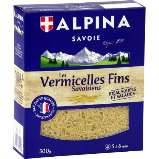 Pâtes les vermicelles fins