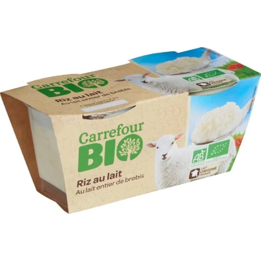 Riz au lait de brebis Bio