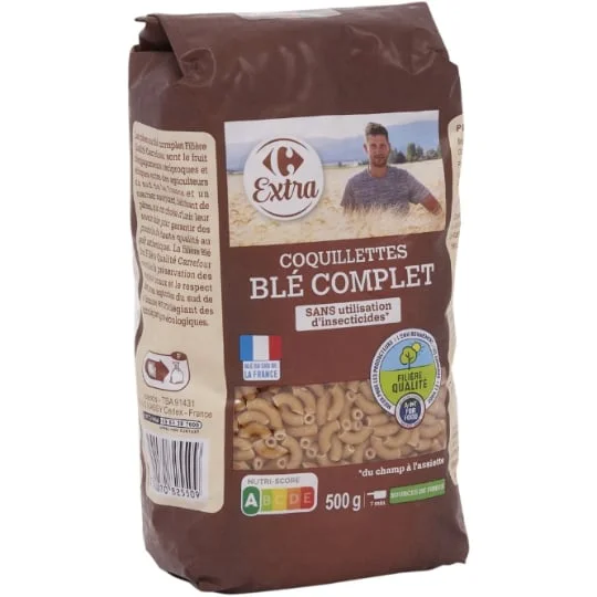 Pâtes Coquillette blé complet