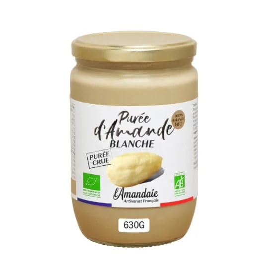 Purée d'amande blanche crue BIO