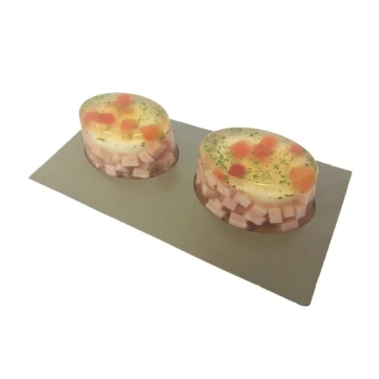 Aspic oeuf dur jambon