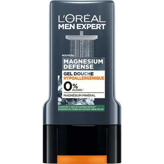 Gel Douche Homme Magnesium Defense Hypoallergénique