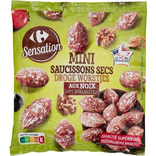 Mini saucissons secs aux noix
