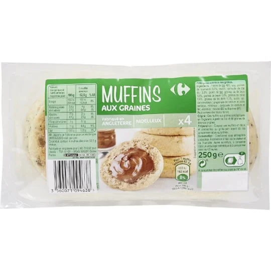 Muffins aux graines