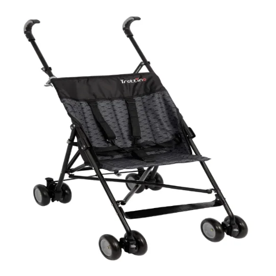 Poussette canne gris