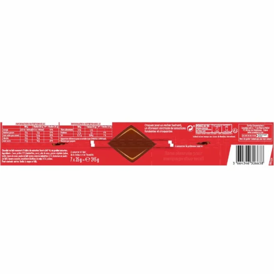 Chocolat rochers au lait