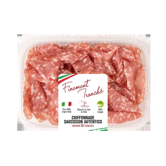 Chiffonnade de saucisson Autentico