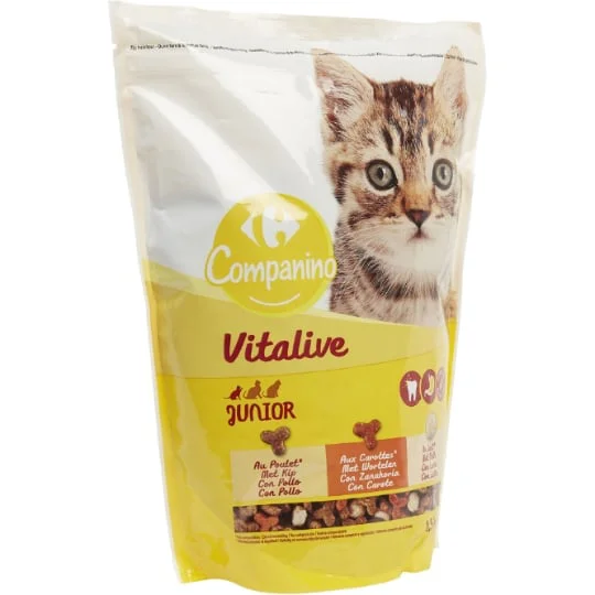 Croquettes pour chat Junior poulet/carottes